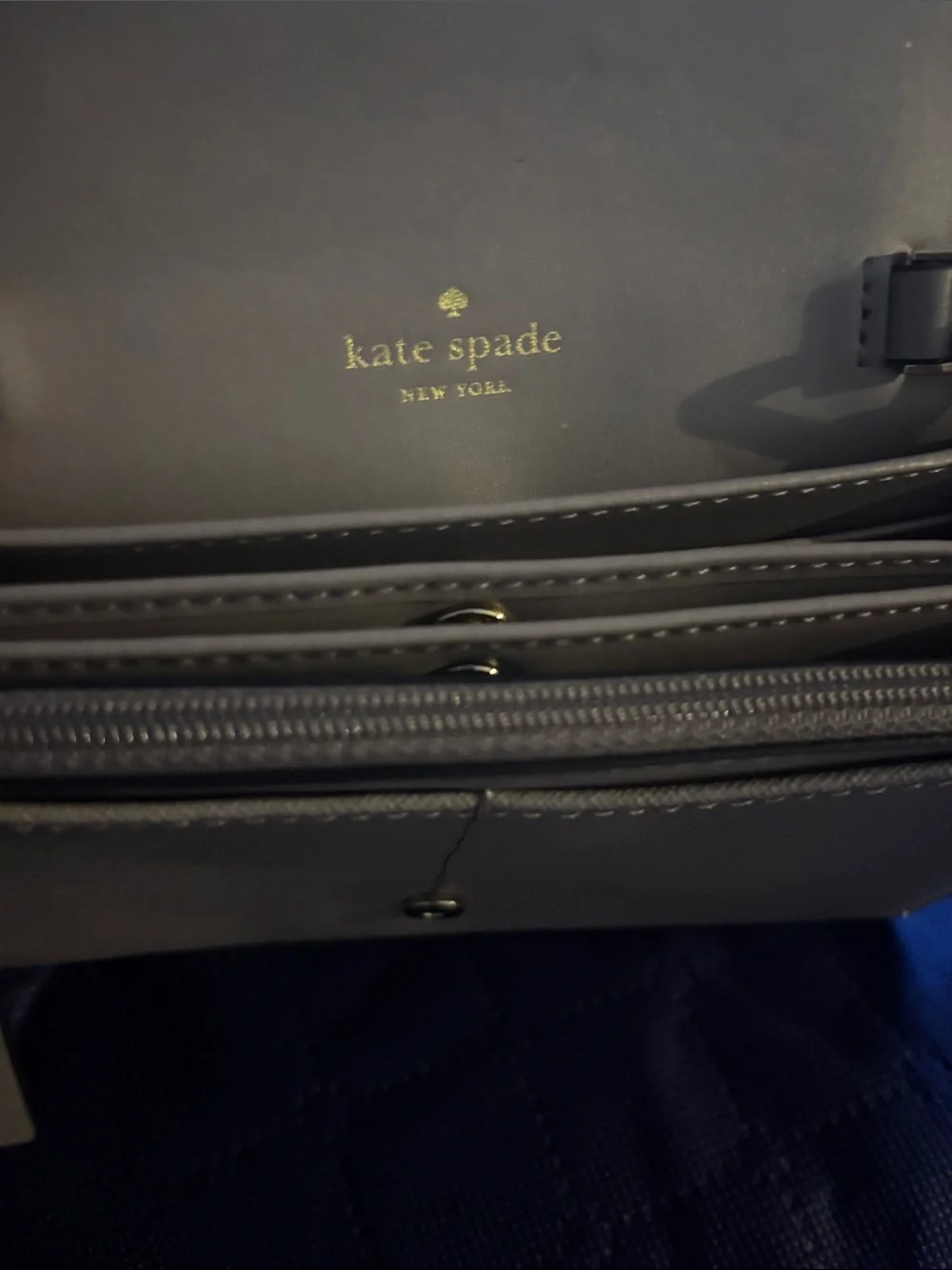 kate spade rare Taupe Owl Applique Crossbody with Glitter Accents